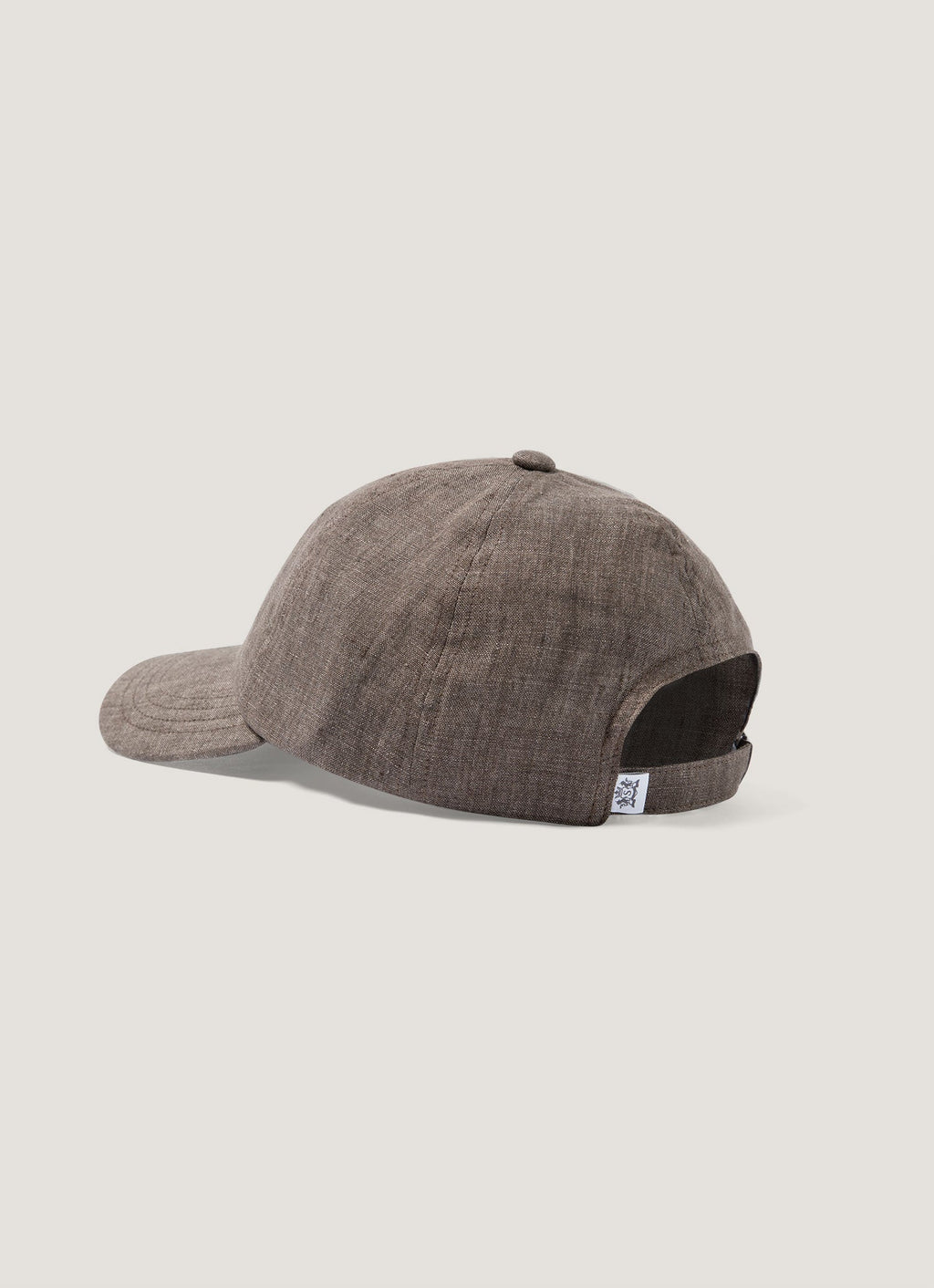 Men's Linen Cap in Dark Walnut