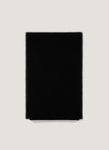 Cashmere Ribbed Scarf in Black