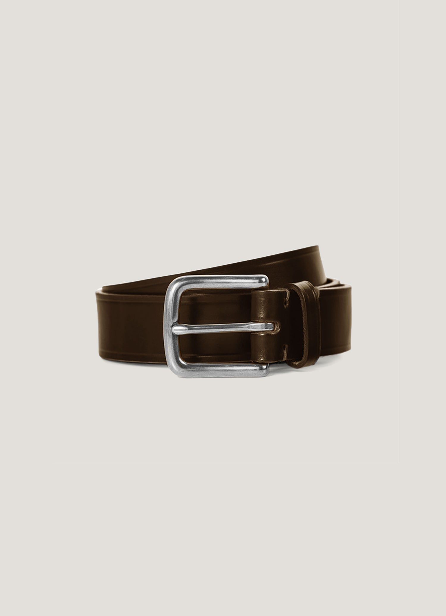 Ceinture homme en cuir marron