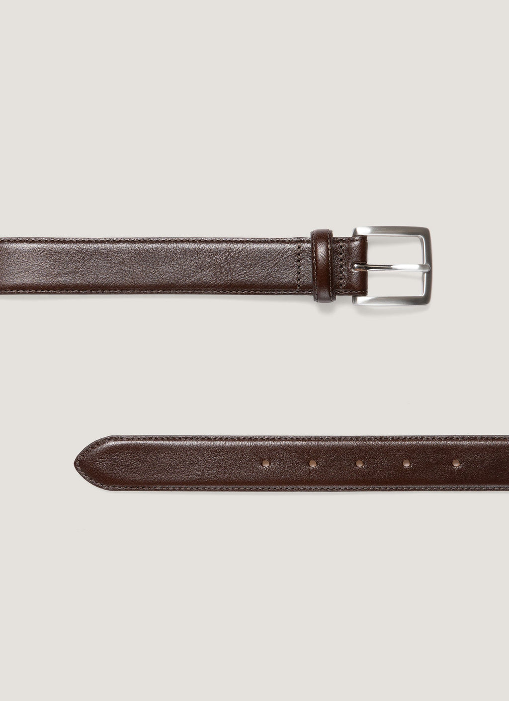 Ceinture intelligente en cuir marron pour homme