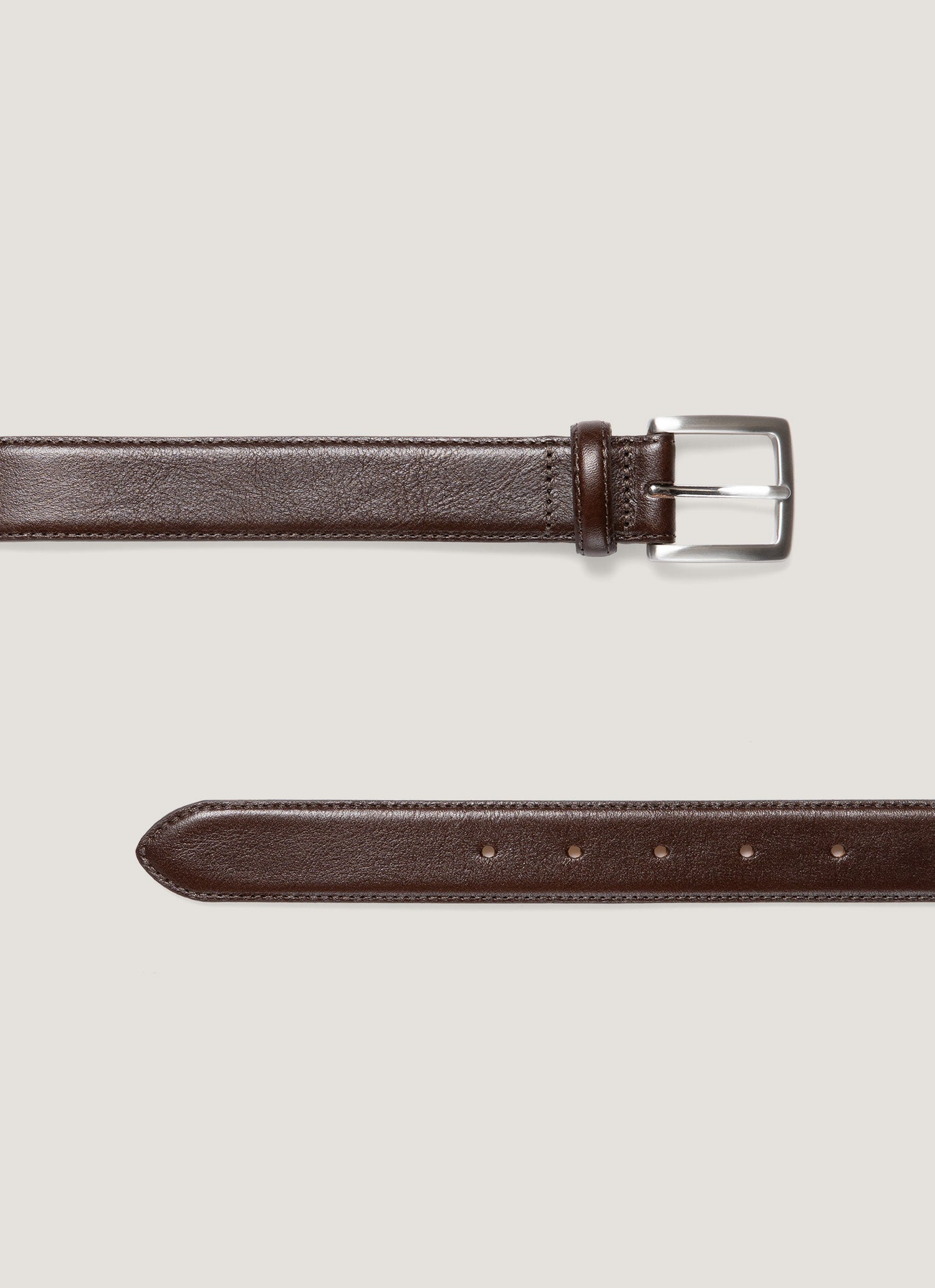 Ceinture intelligente en cuir marron pour homme