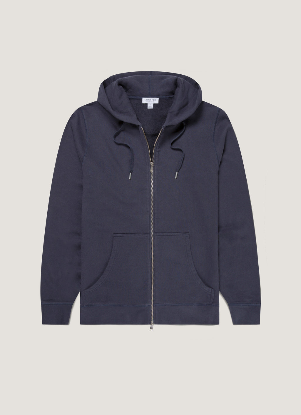Sweat à capuche zippé en molleton pour homme - Marine