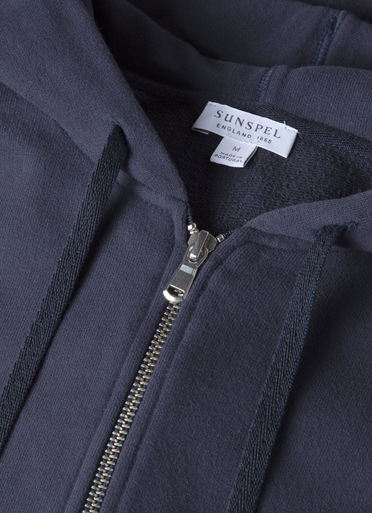 Sweat à capuche zippé en molleton pour homme - Marine