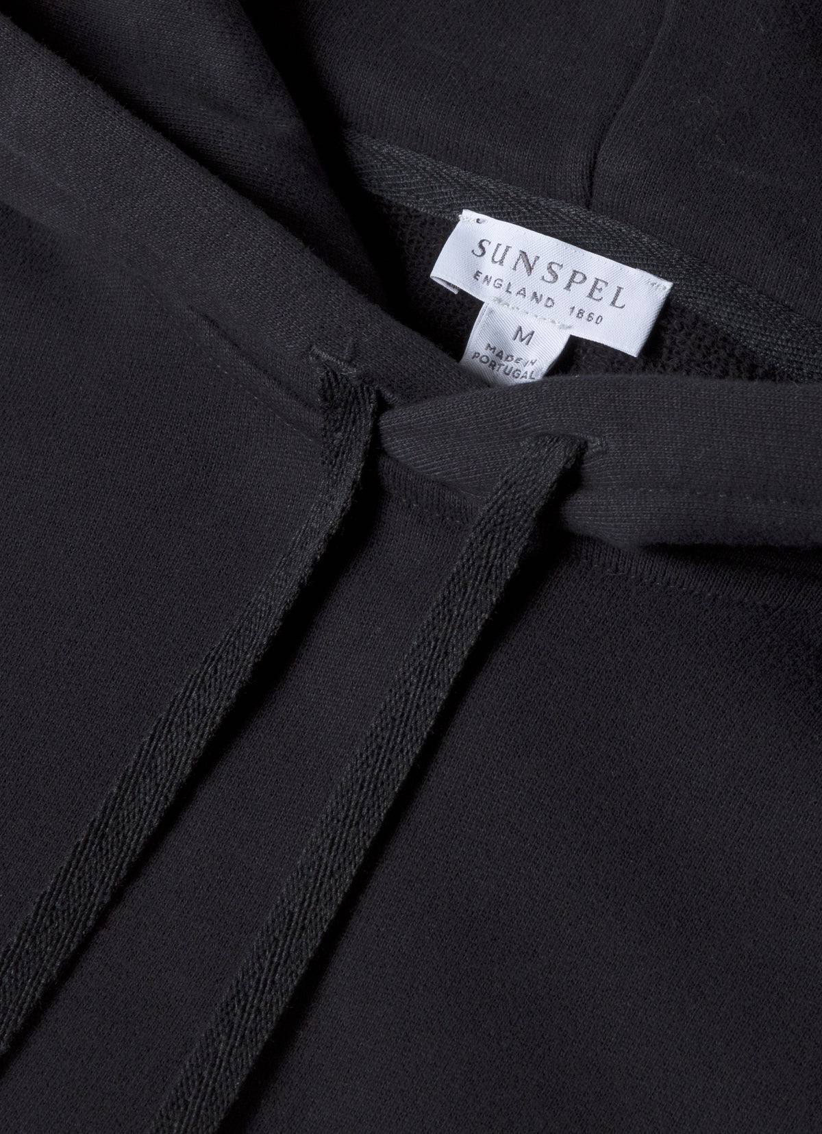 Sweat à capuche bouclette homme noir