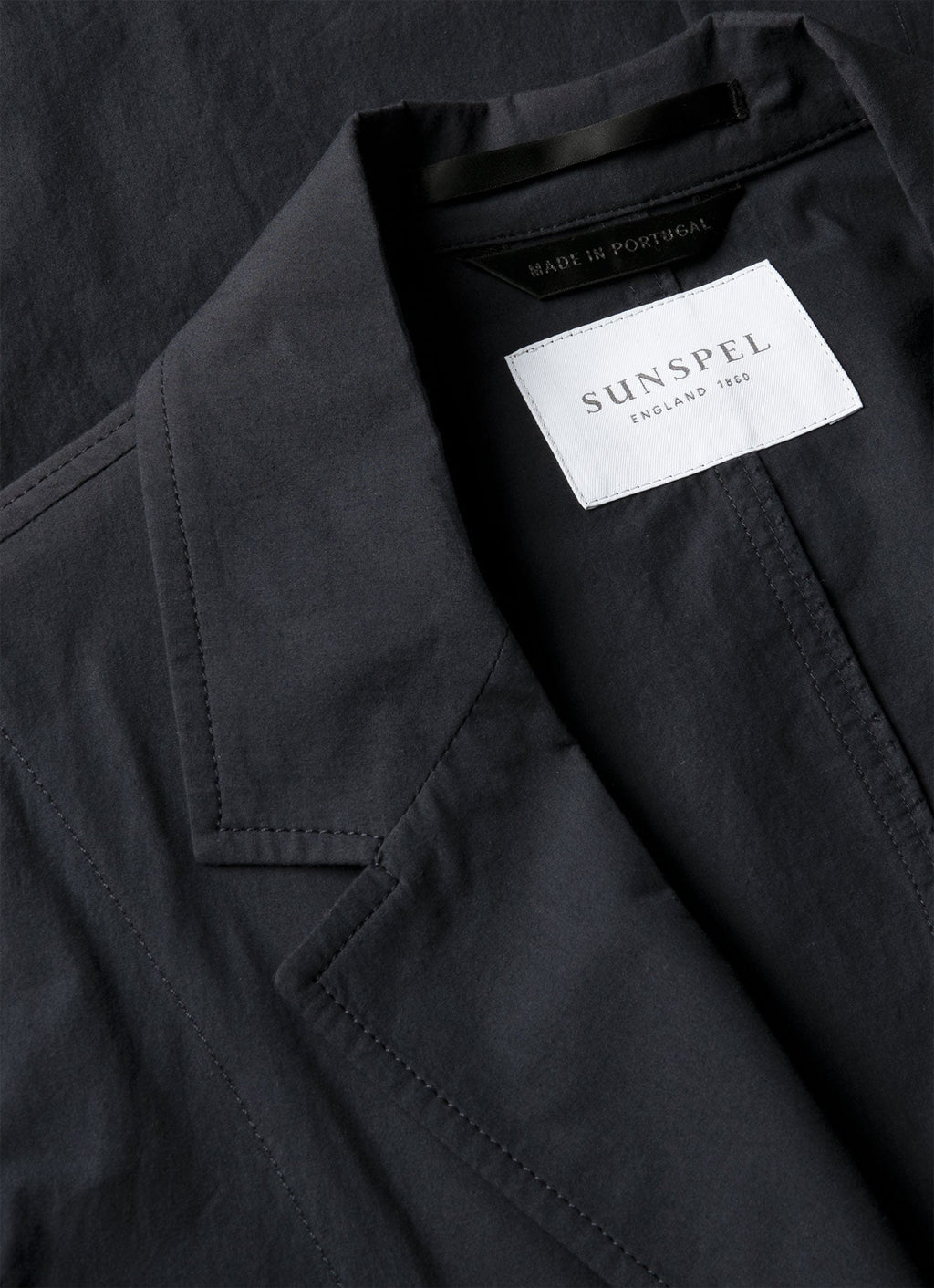 Men's Lightweight Cotton Poplin Blazer in Navy