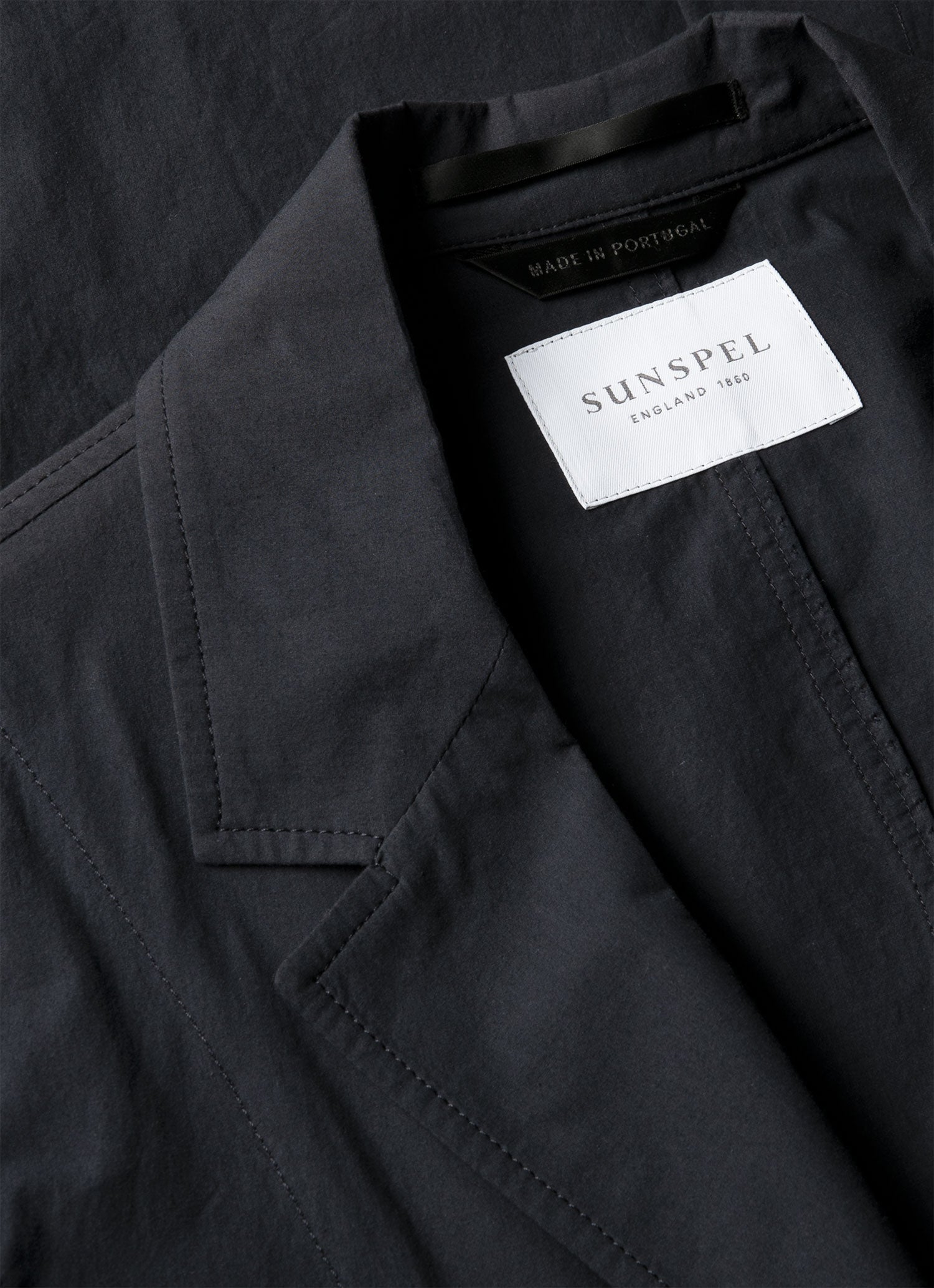 Men's Lightweight Cotton Poplin Blazer in Navy