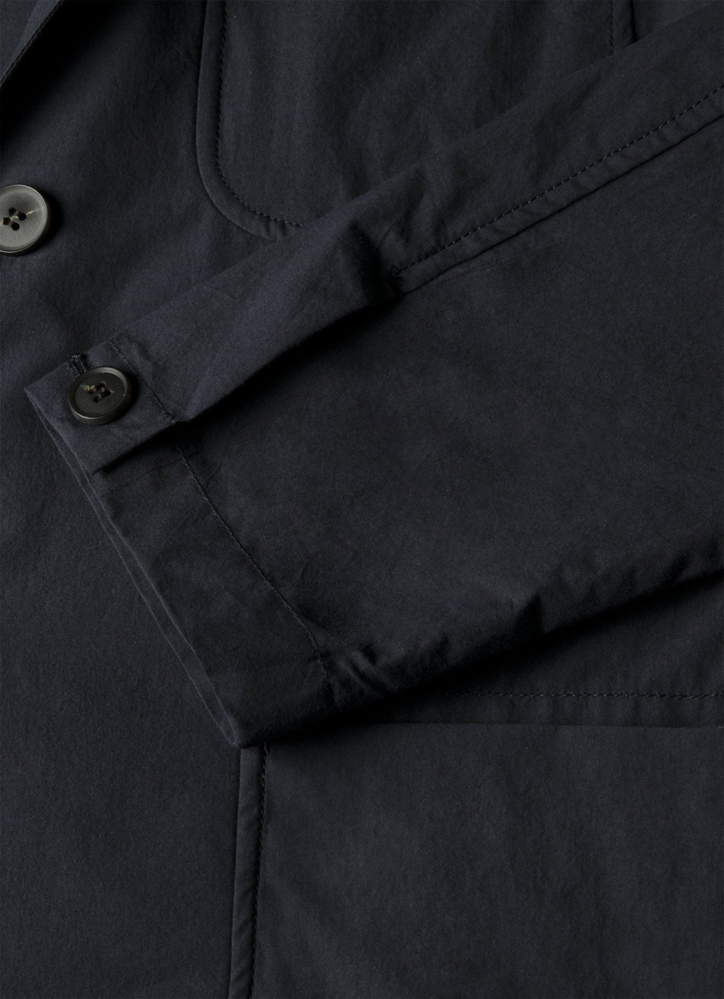 Men's Lightweight Cotton Poplin Blazer in Navy