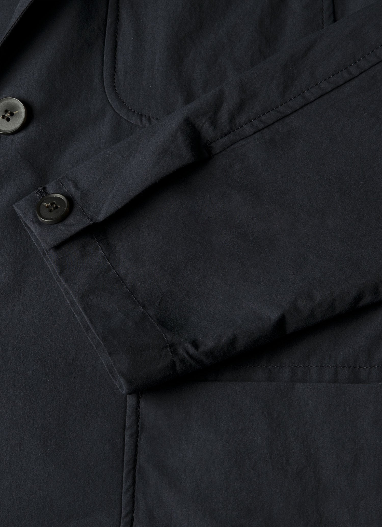 Men's Lightweight Cotton Poplin Blazer in Navy