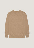 Men's Lambswool Crew Neck Jumper in Sandstone