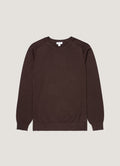 Pull Ras-du-Cou en Cachemire Sea Island Homme Chocolat Noir