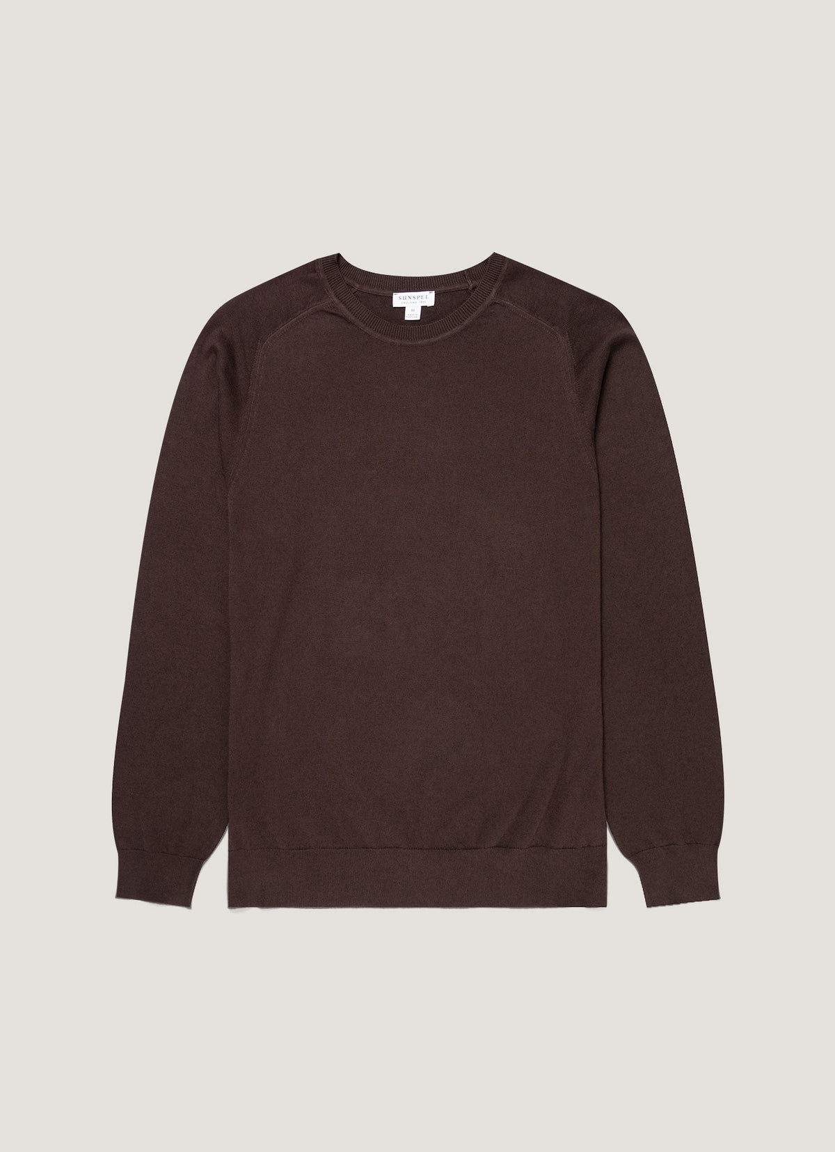 Pull Ras-du-Cou en Cachemire Sea Island Homme Chocolat Noir
