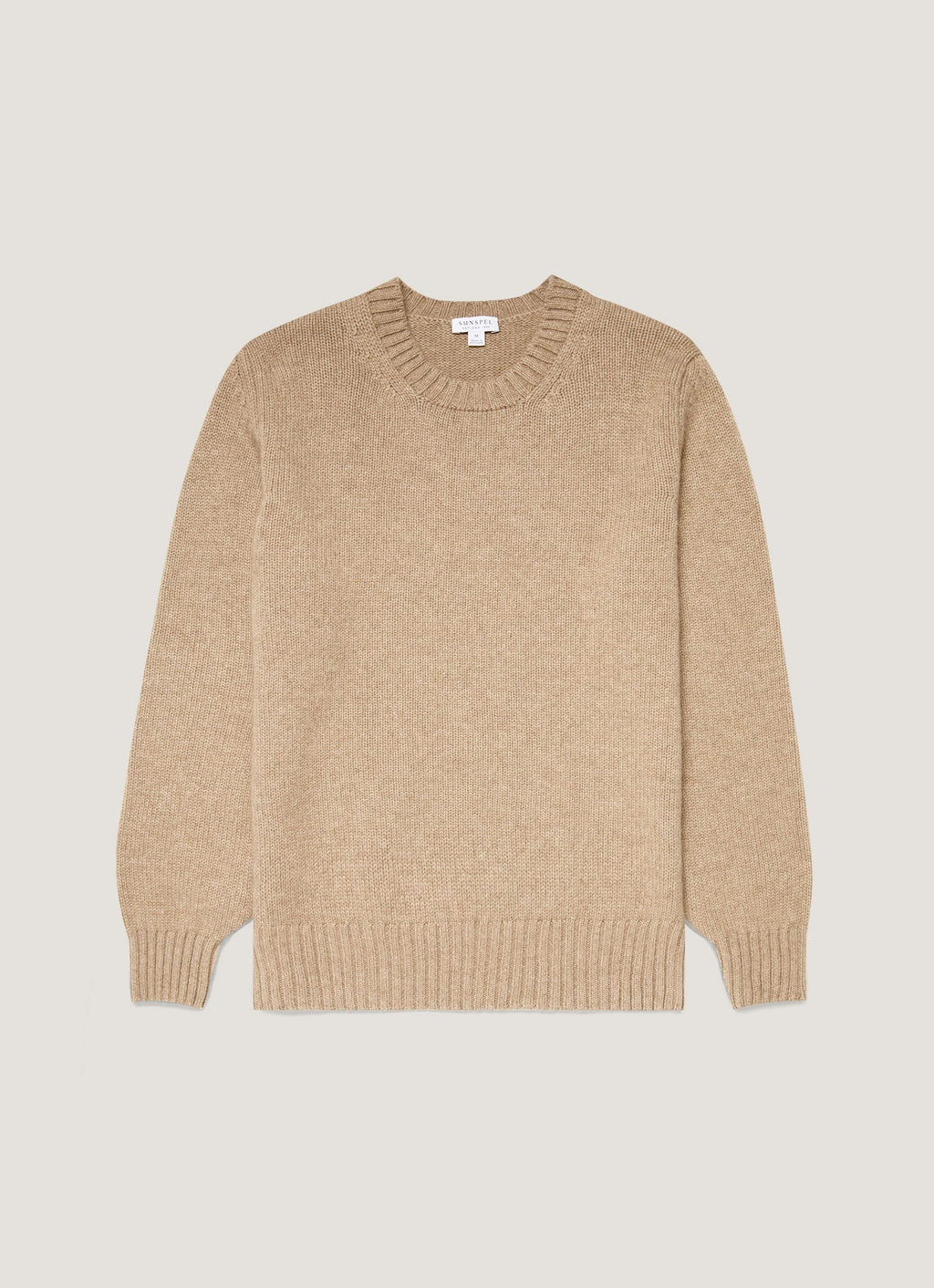 Pull en cachemire pour homme marron naturel