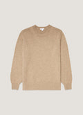Pull en cachemire pour homme marron naturel