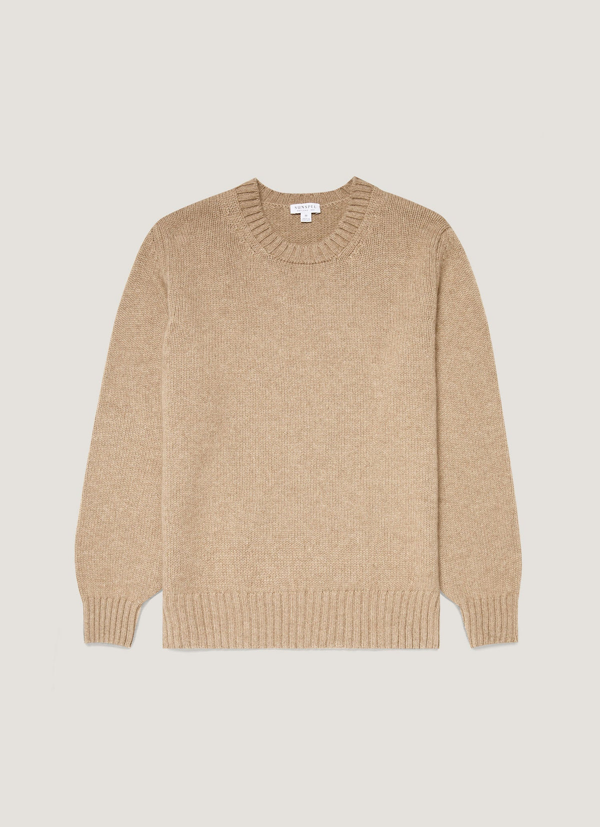 Pull en cachemire pour homme marron naturel