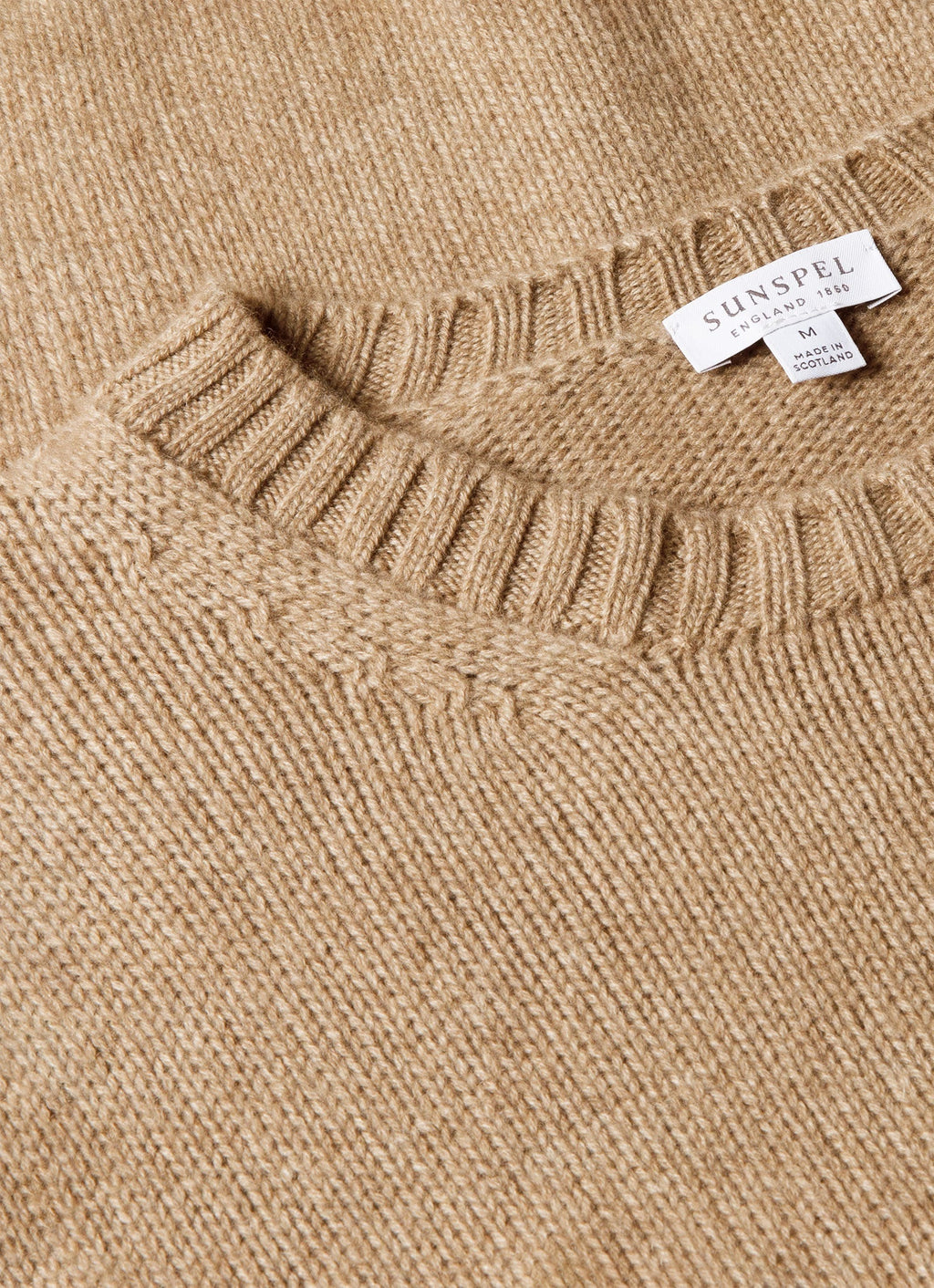 Pull en cachemire pour homme marron naturel
