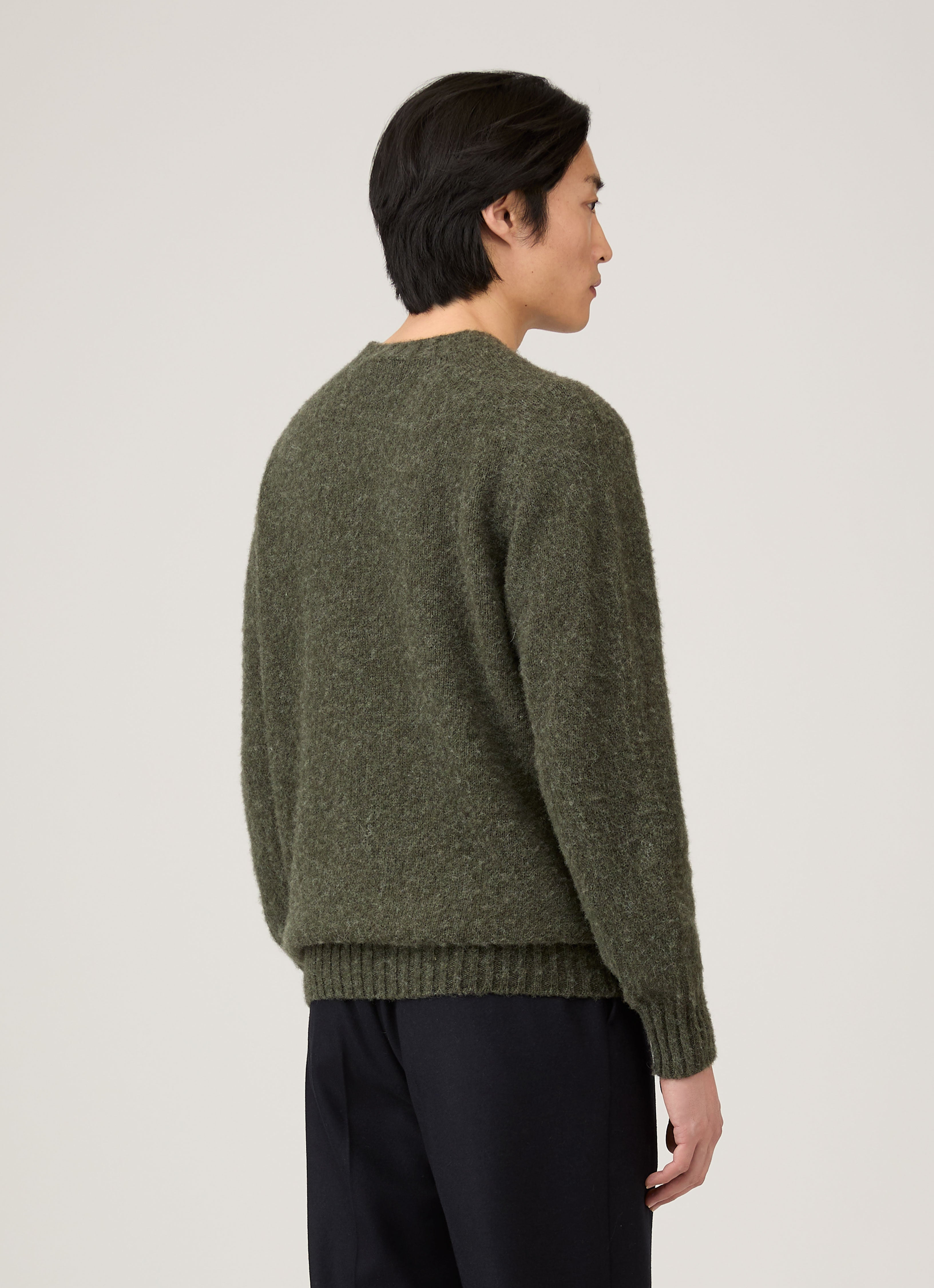 Men's Crew Neck Jumper in Sea Moss