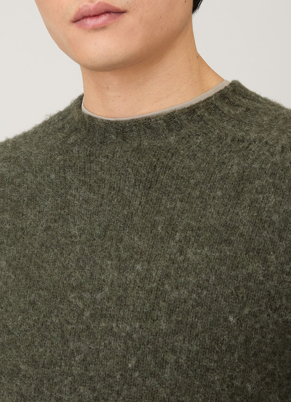 Men's Crew Neck Jumper in Sea Moss