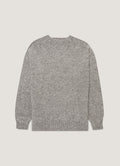 Pull Ras du Cou Homme Gris Chiné Moyen