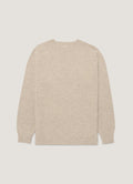 Pull Ras-du-Cou Homme en Mélange Avoine
