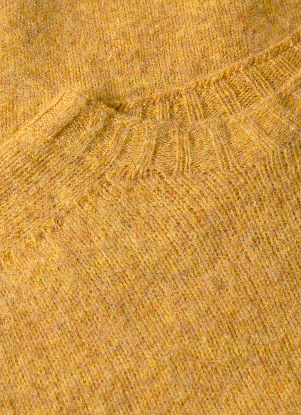 Pull ras-du-cou homme safran