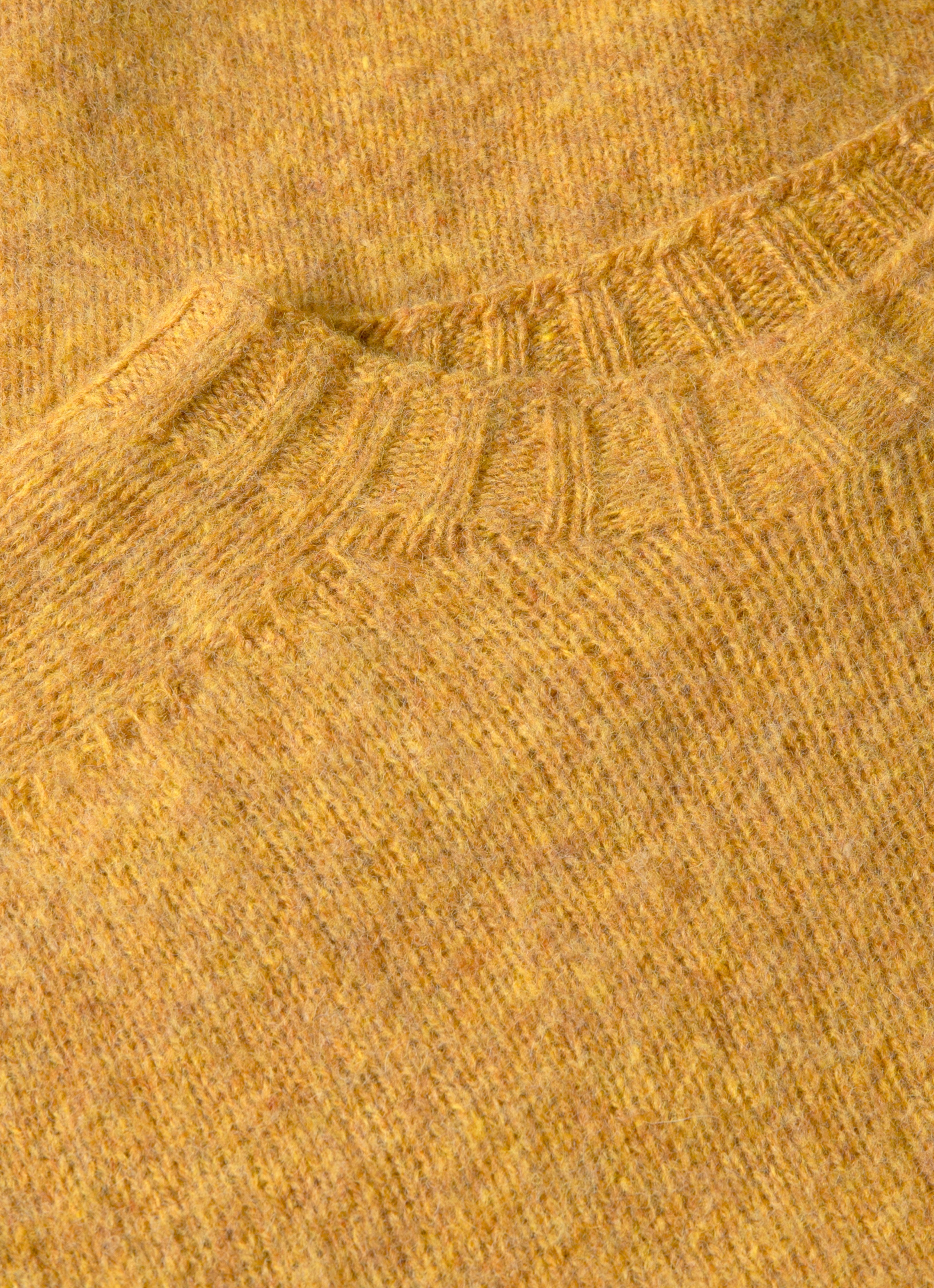 Pull ras-du-cou homme safran