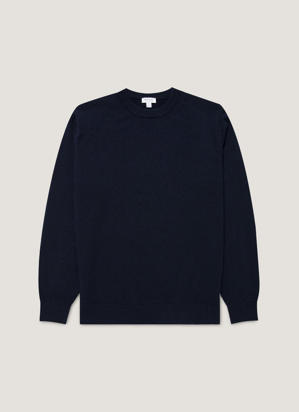 Pull ras du cou en cachemire pour homme, coloris marine
