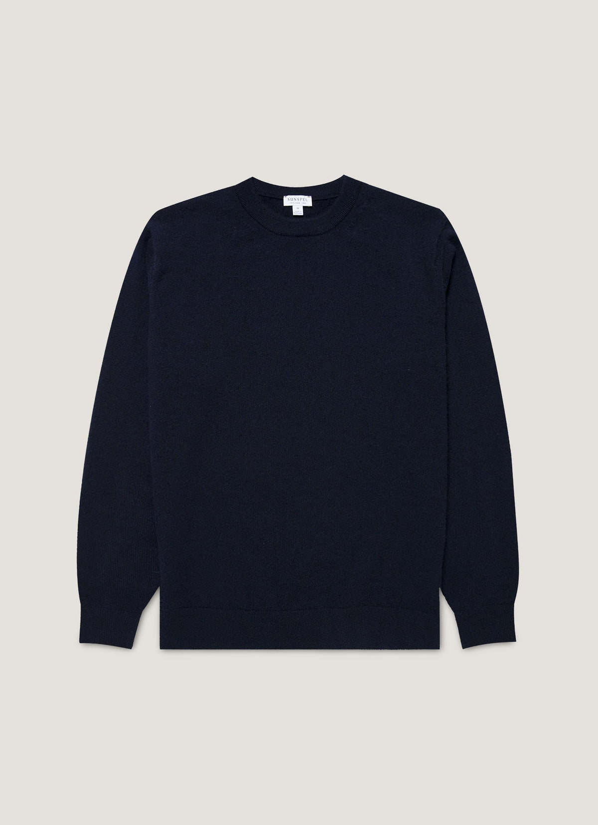 Pull ras du cou en cachemire pour homme, coloris marine