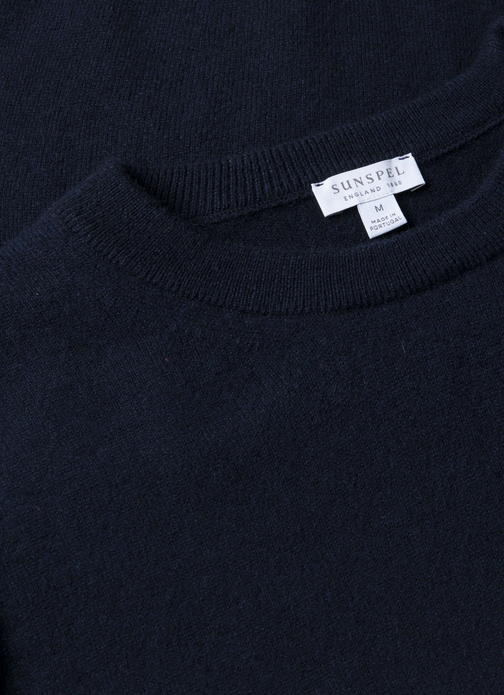 Pull ras du cou en cachemire pour homme, coloris marine