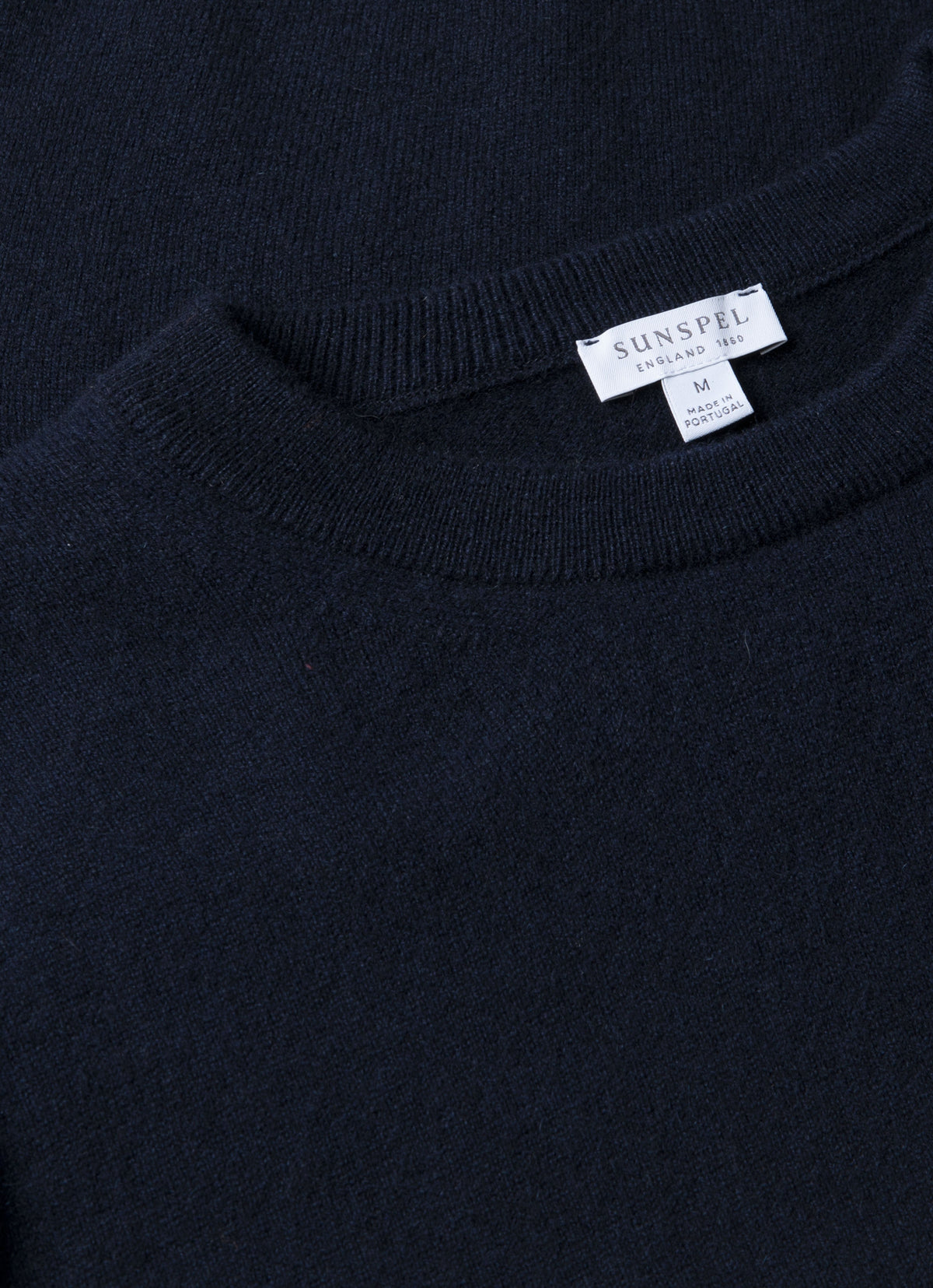 Pull ras du cou en cachemire pour homme, coloris marine