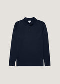 Polo en maille Mérinos extra-fin pour homme - Marine