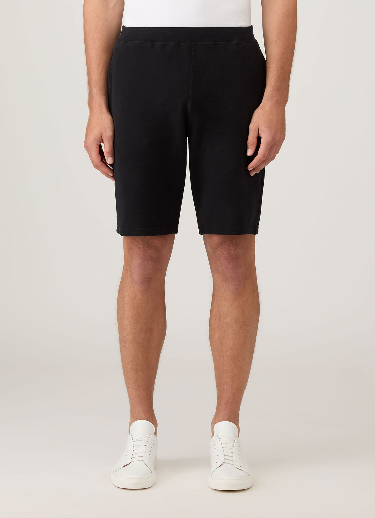 Short en molleton bouclé pour homme - Noir