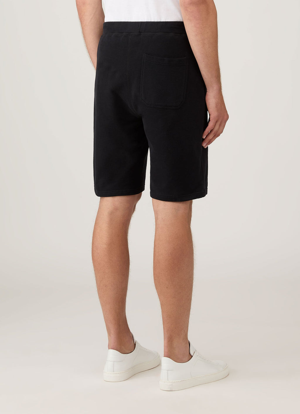 Short en molleton bouclé pour homme - Noir