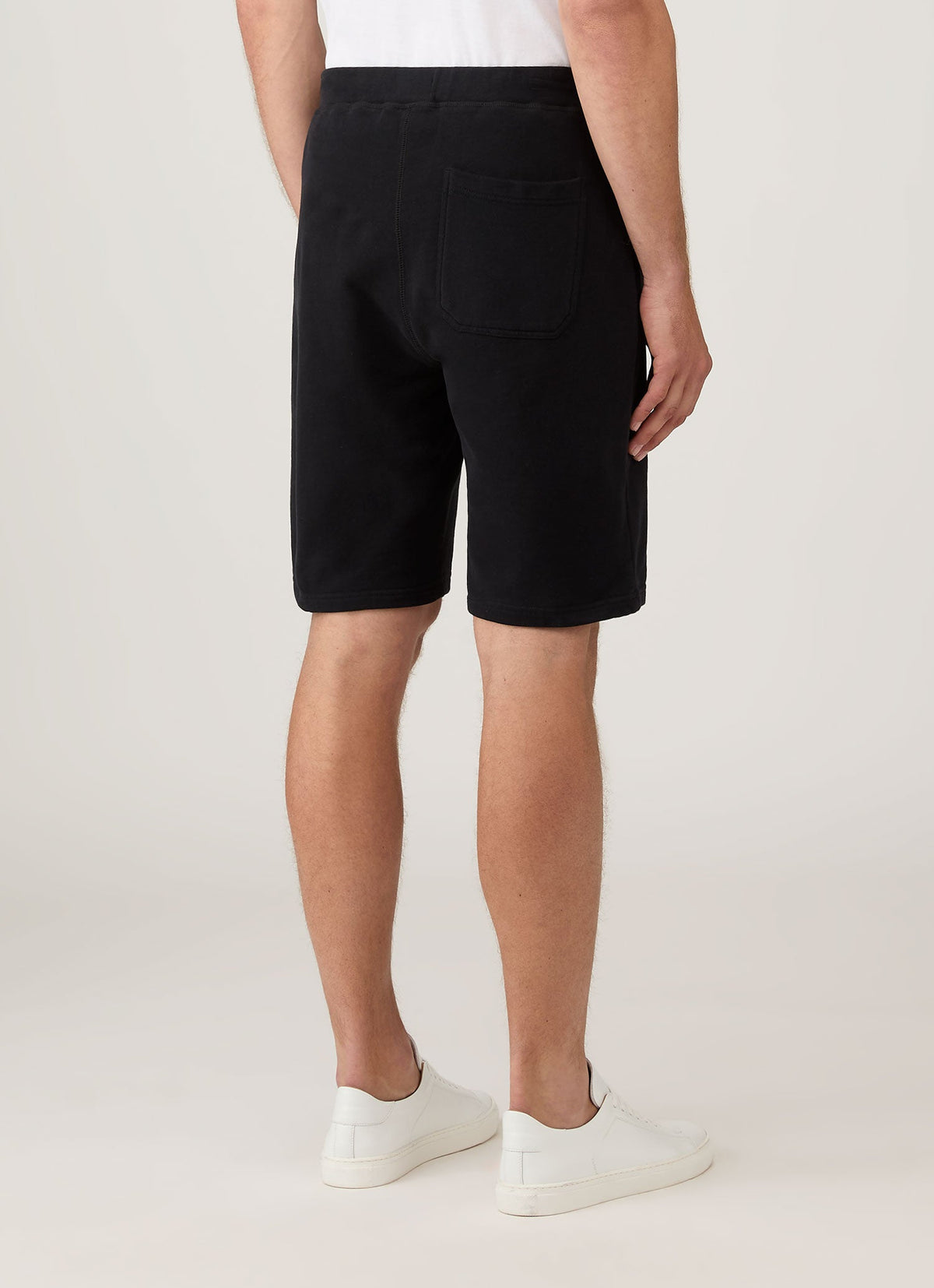 Short en molleton bouclé pour homme - Noir