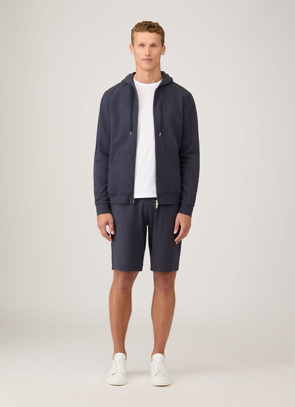 Short molletonné homme Marine