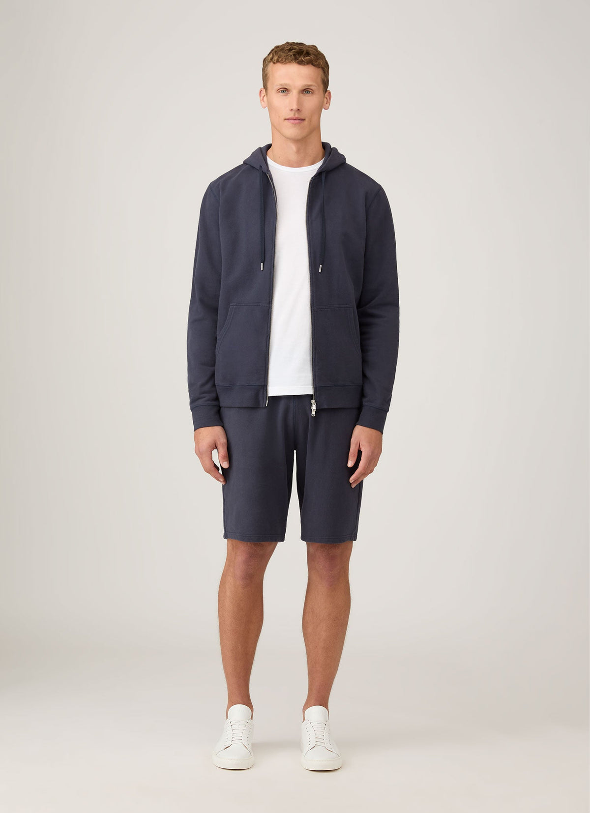 Short molletonné homme Marine