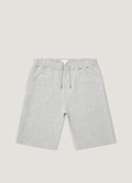 Short en molleton bouclé gris chiné pour homme