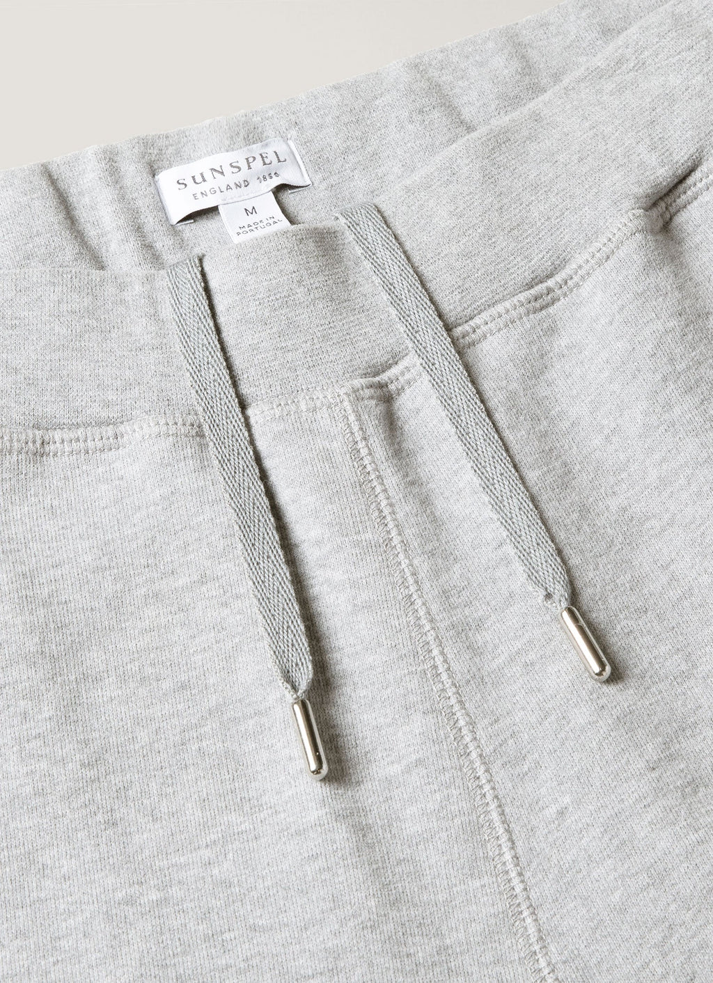 Short en molleton bouclé gris chiné pour homme