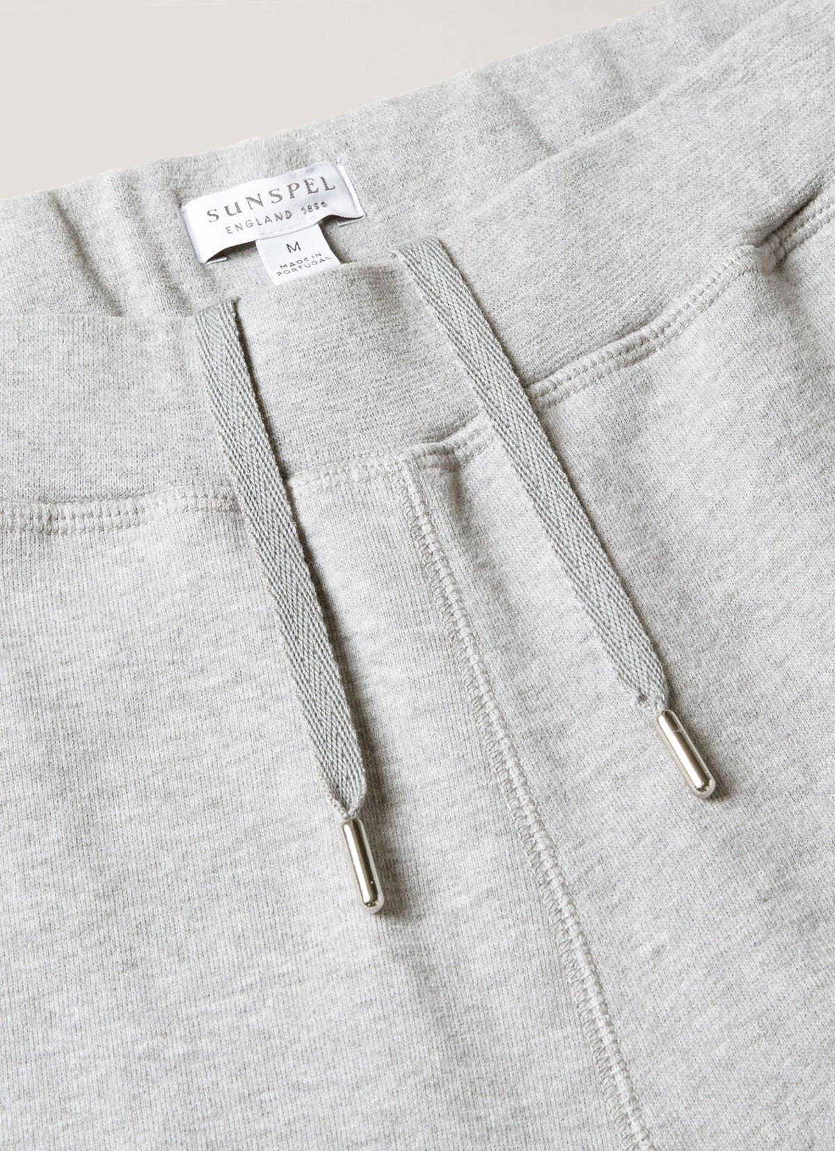 Short en molleton bouclé gris chiné pour homme