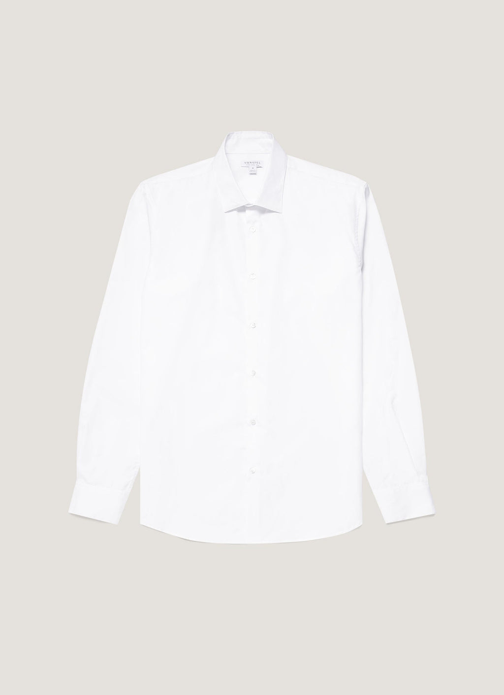 Chemise en coton Sea Island pour homme, coloris blanc