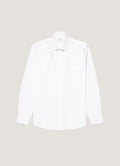 Chemise en coton Sea Island pour homme, coloris blanc