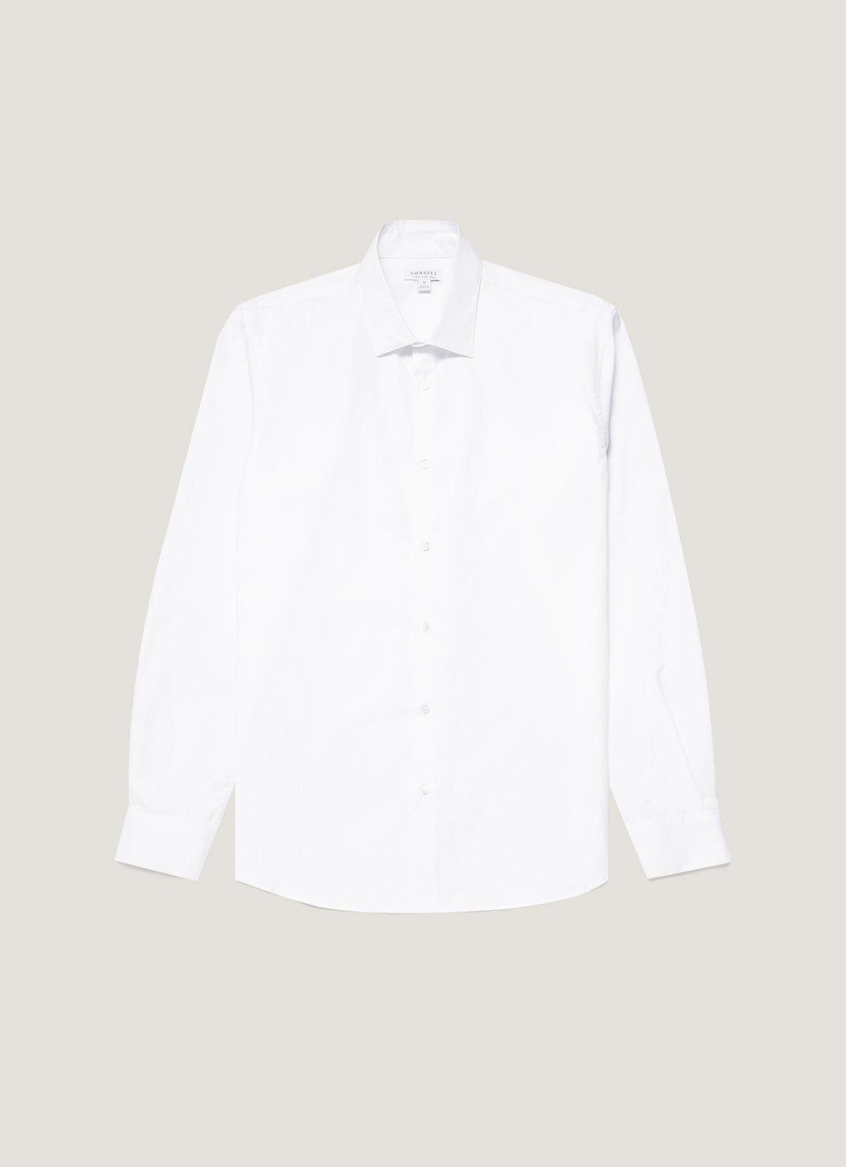 Chemise en coton Sea Island pour homme, coloris blanc
