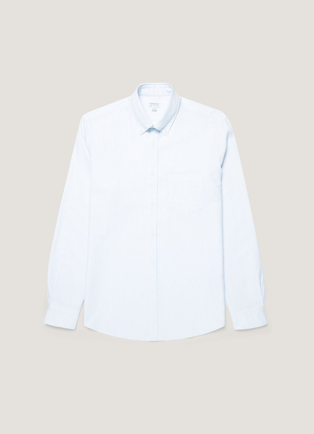 Men's Button Down Oxford Shirt in Light Blue/White