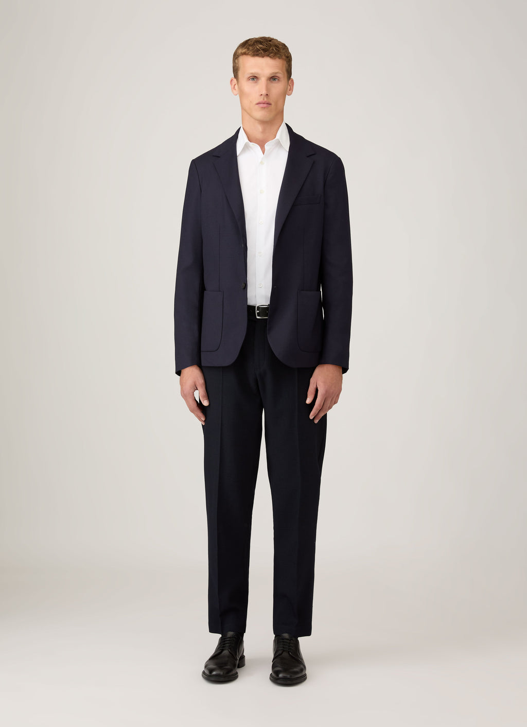 Chemise en coton Sea Island pour homme, coloris blanc