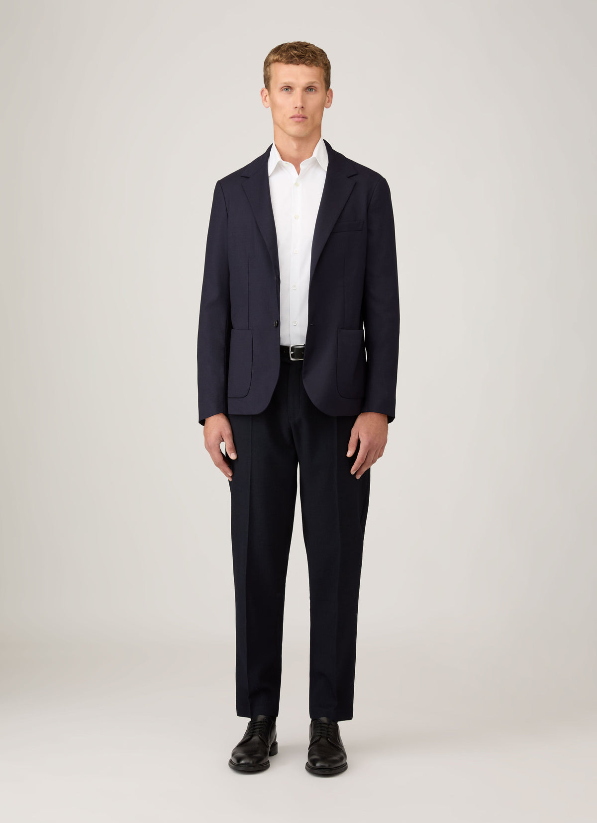 Chemise en coton Sea Island pour homme, coloris blanc