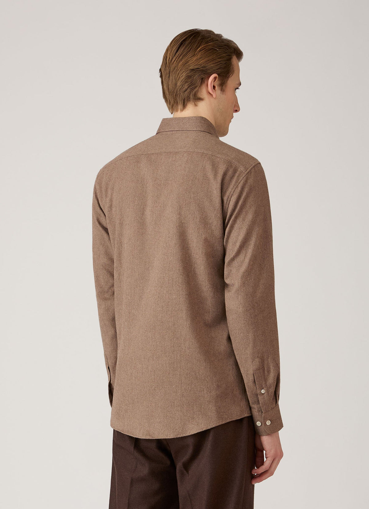 Chemise à carreaux boutonnée en cèdre pour homme
