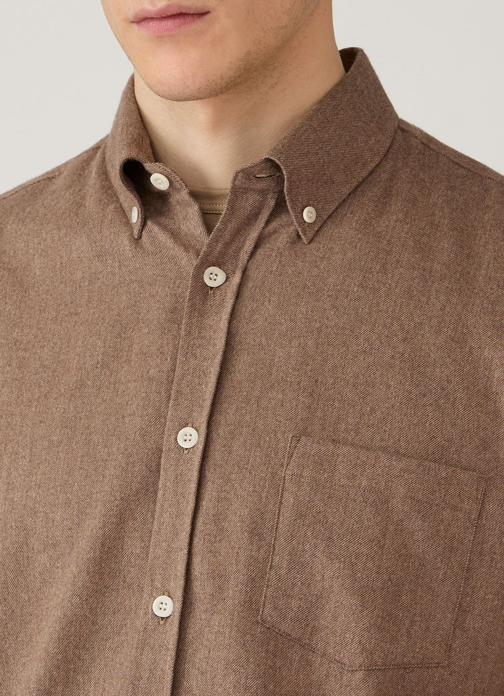 Chemise à carreaux boutonnée en cèdre pour homme