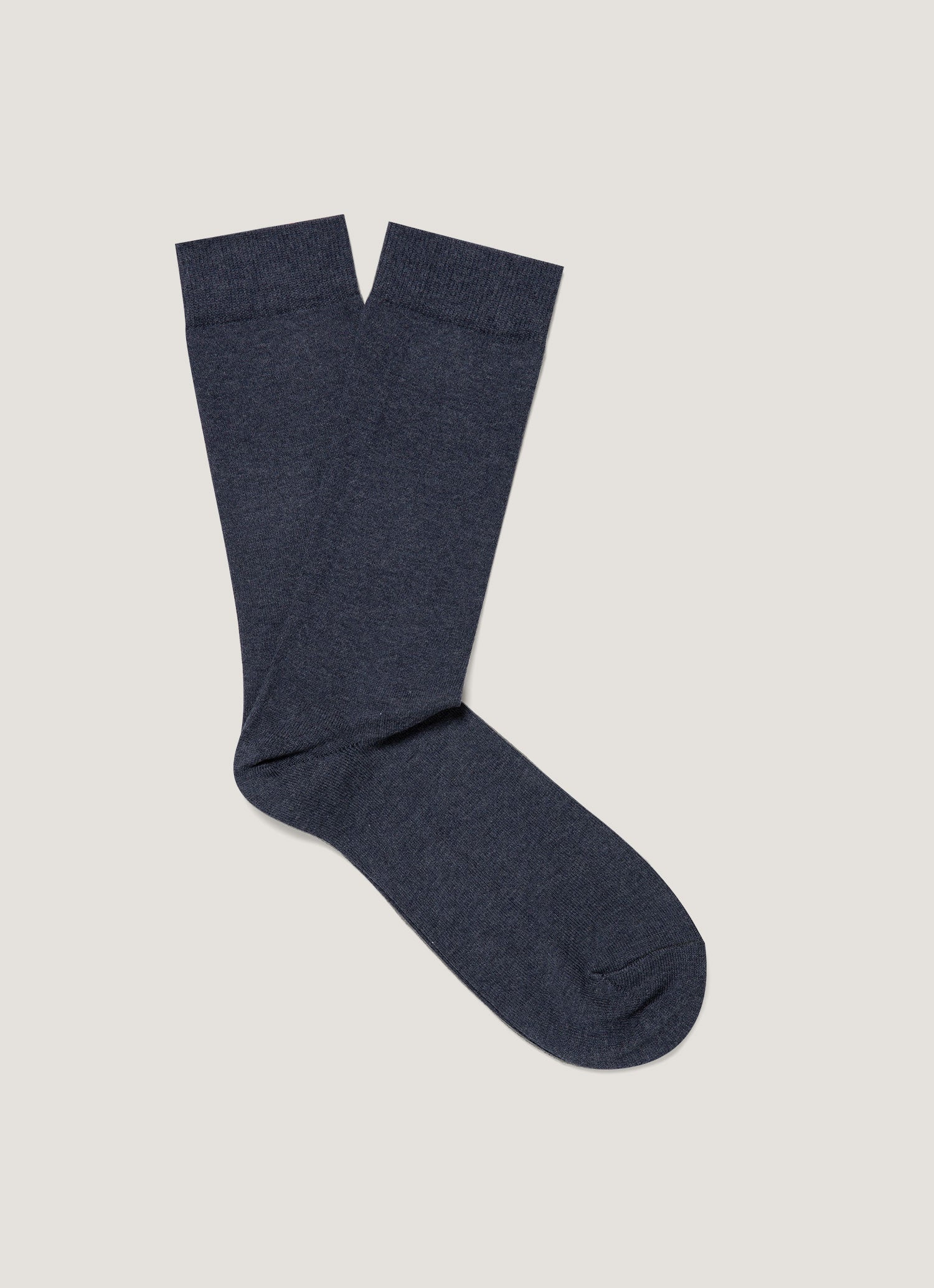 Chaussettes en coton pour homme de couleur bleu ardoise