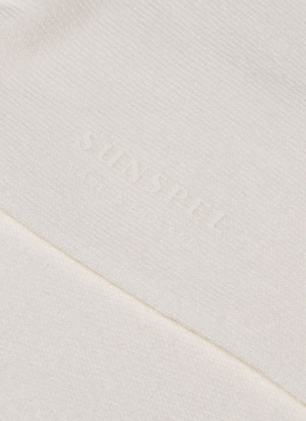Men's Long Staple Cotton Socks in Archive White