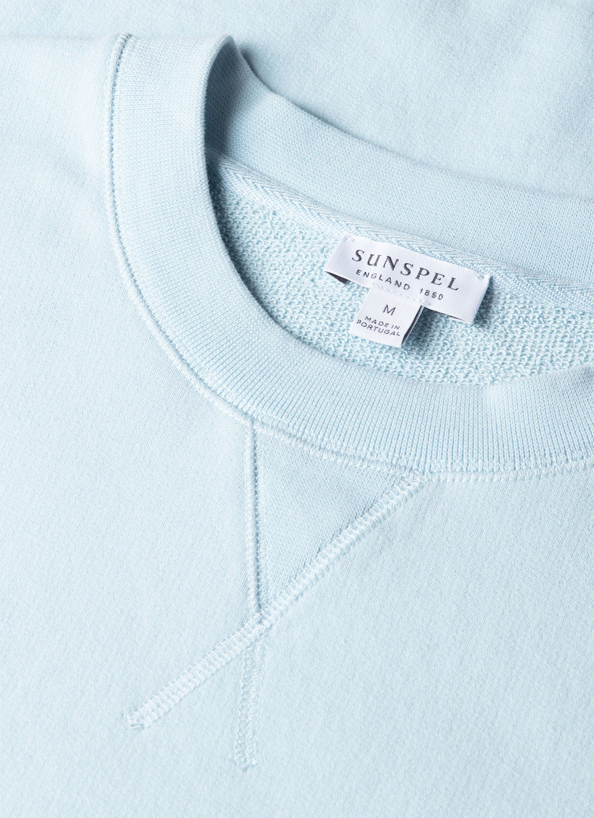 Sweat-shirt bouclette homme bleu givré