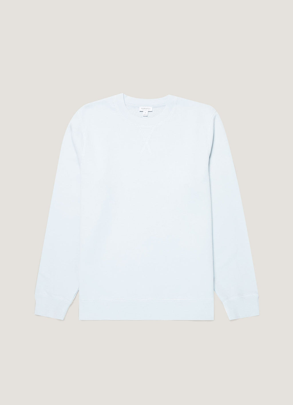 Sweat-shirt bouclette homme bleu pastel